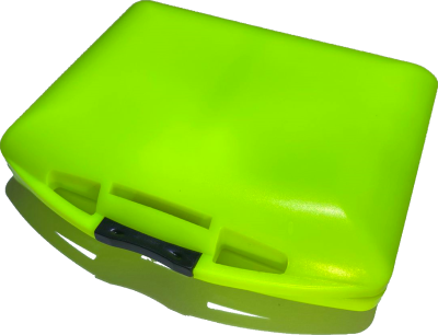 Коробка рыболовная герметичная RB- B1 для фурнитуры -Chartreuse (11,3х9,8х3,5см) (249)